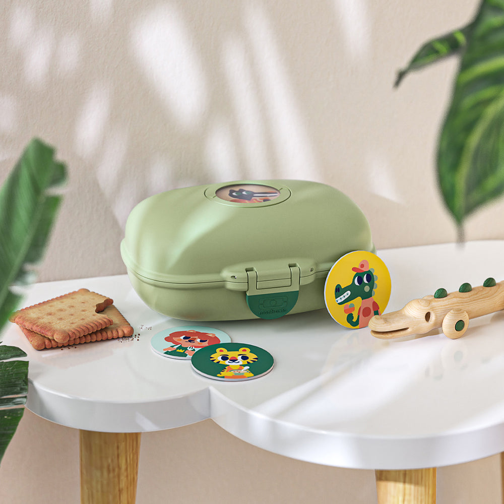 Monbento Mb Gram Kids Snack Box - Green Forest