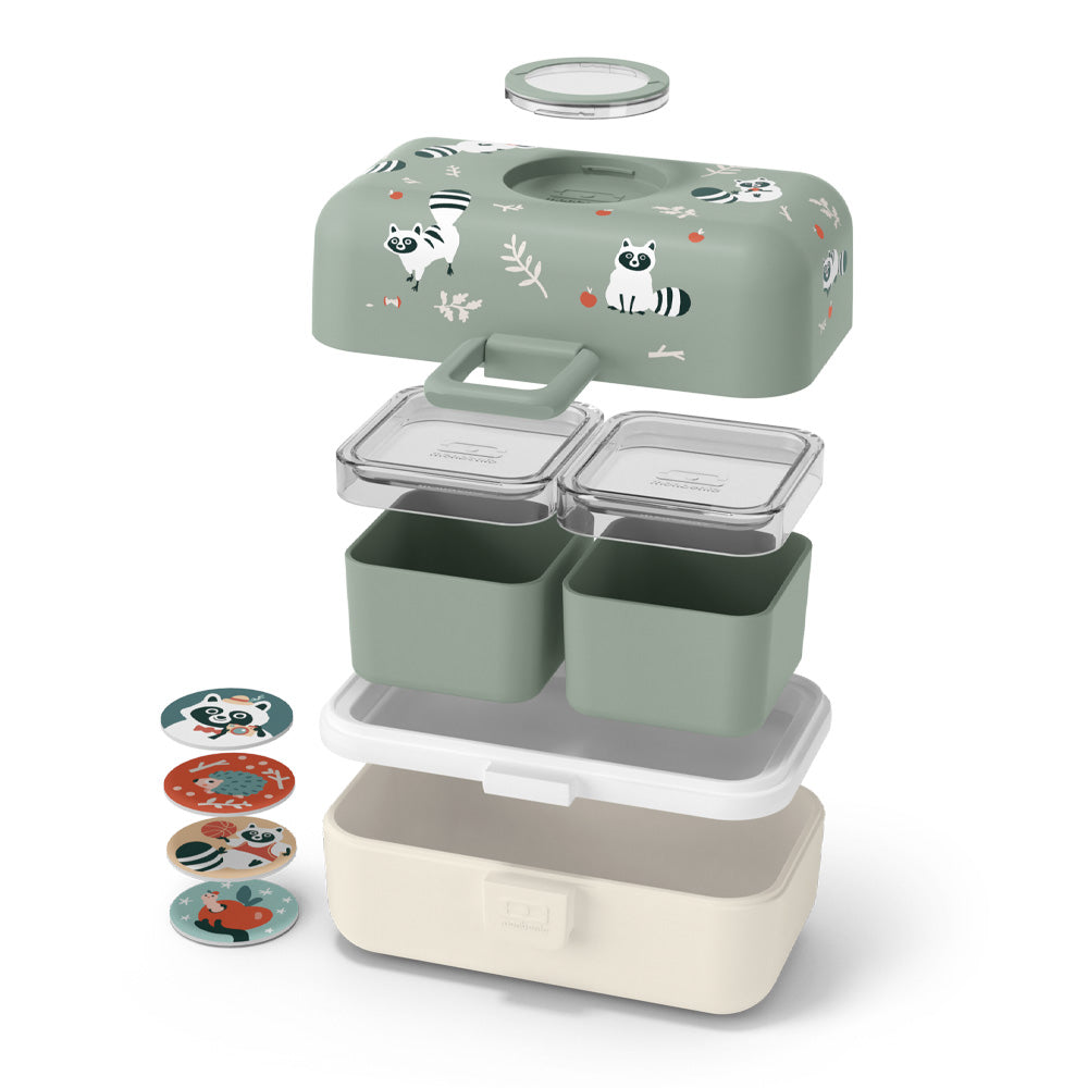 Monbento Mb Tresor Kids Bento Box - Raccoon
