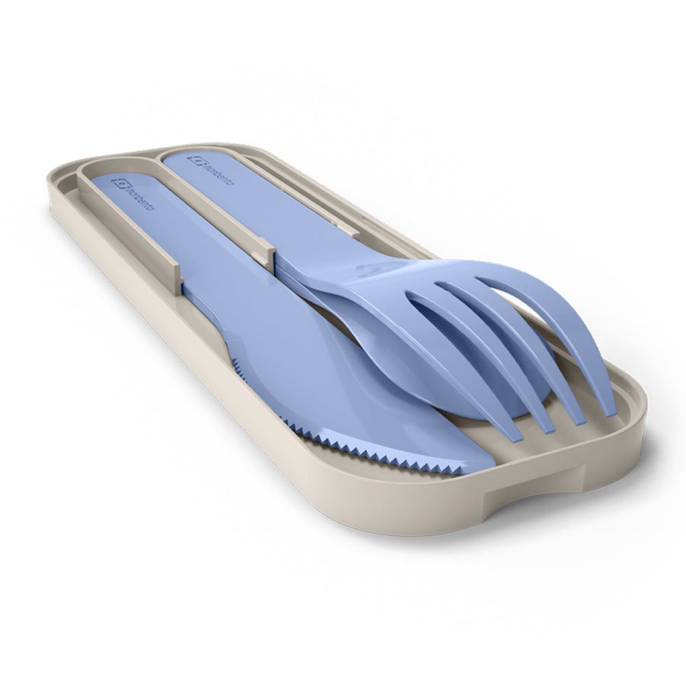 Monbento Mb Pocket Plastic Cutlery Set - Colour Blue Infinity