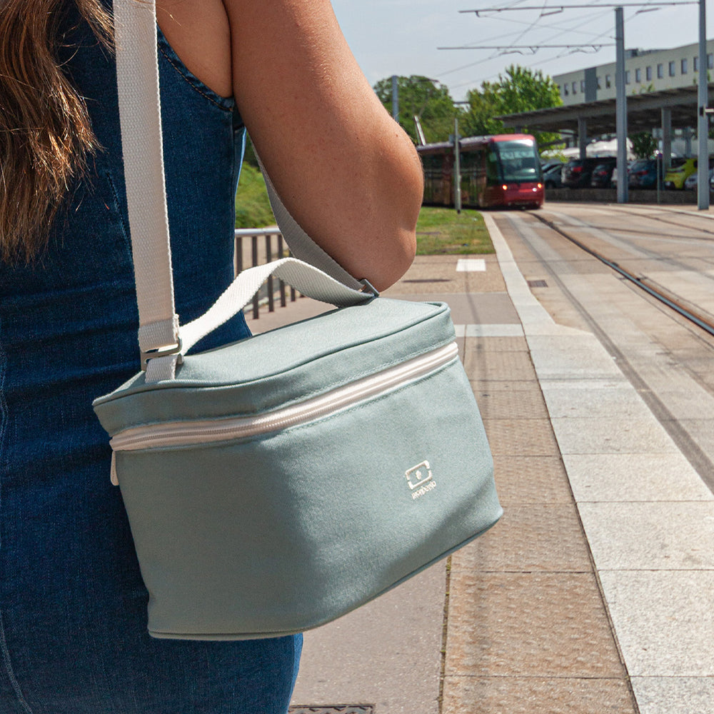 Monbento Arctic Insulated Cooler Lunch Bag - Green Natural
