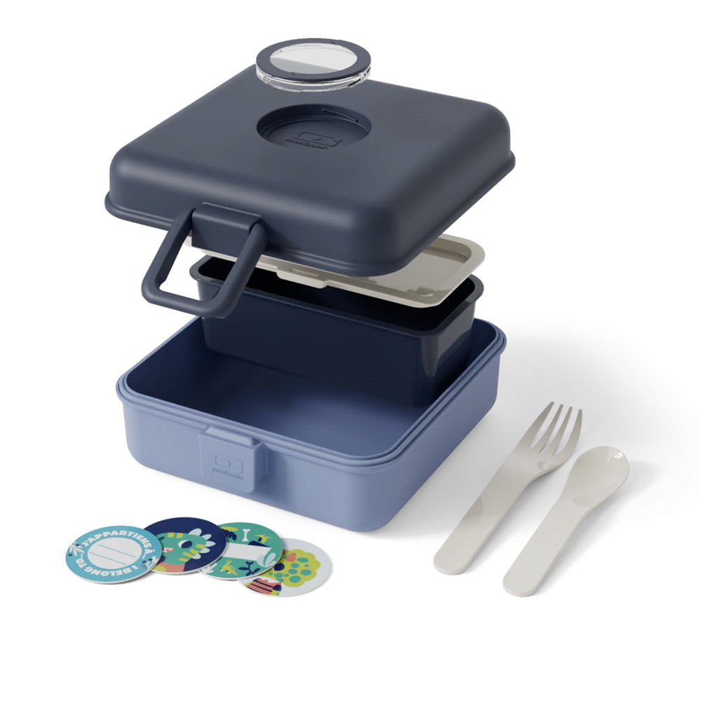Monbento Mb Sandwich Lunch Box Snacky - Blue Infinity