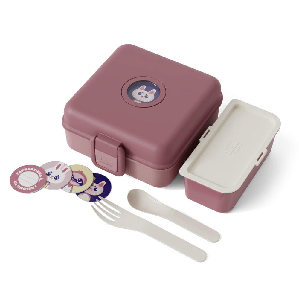 Monbento Mb Sandwich Lunch Box Snacky - Pink Blush
