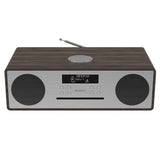 CDs & Vinyl: Majority Oakington Bluetooth, DAB Radio & CD Player-Walnut