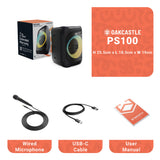 Bluetooth Speakers: Majority PS100 - Party Speaker 40w Bluetooth Karaoke-DJ-Party-PA System - Black