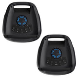 Bluetooth Speakers: Majority PS200 -Bundled Party Speaker 100w Bluetooth Karaoke-DJ-Party-PA System - Black