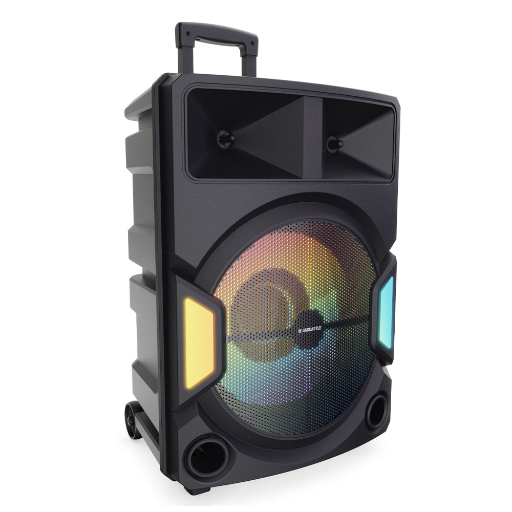 Bluetooth Speakers: Majority PS500 - PA System 150w Bluetooth Karaoke-DJ-Party-PA System - Black