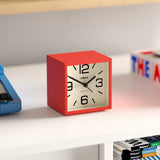 Newgate Cube Mantel Clock-Fire Engine Red