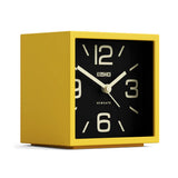 Newgate Cube Mantel Clock-Citrus Yellow