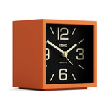 Newgate Cube Mantel Clock-Pumpkin Orange