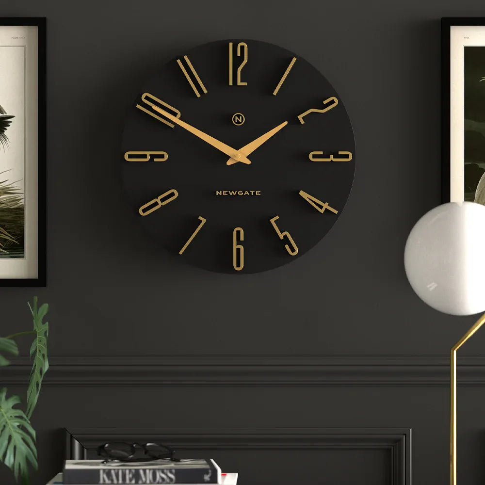 Newgate Empire State Wall Clock-Black
