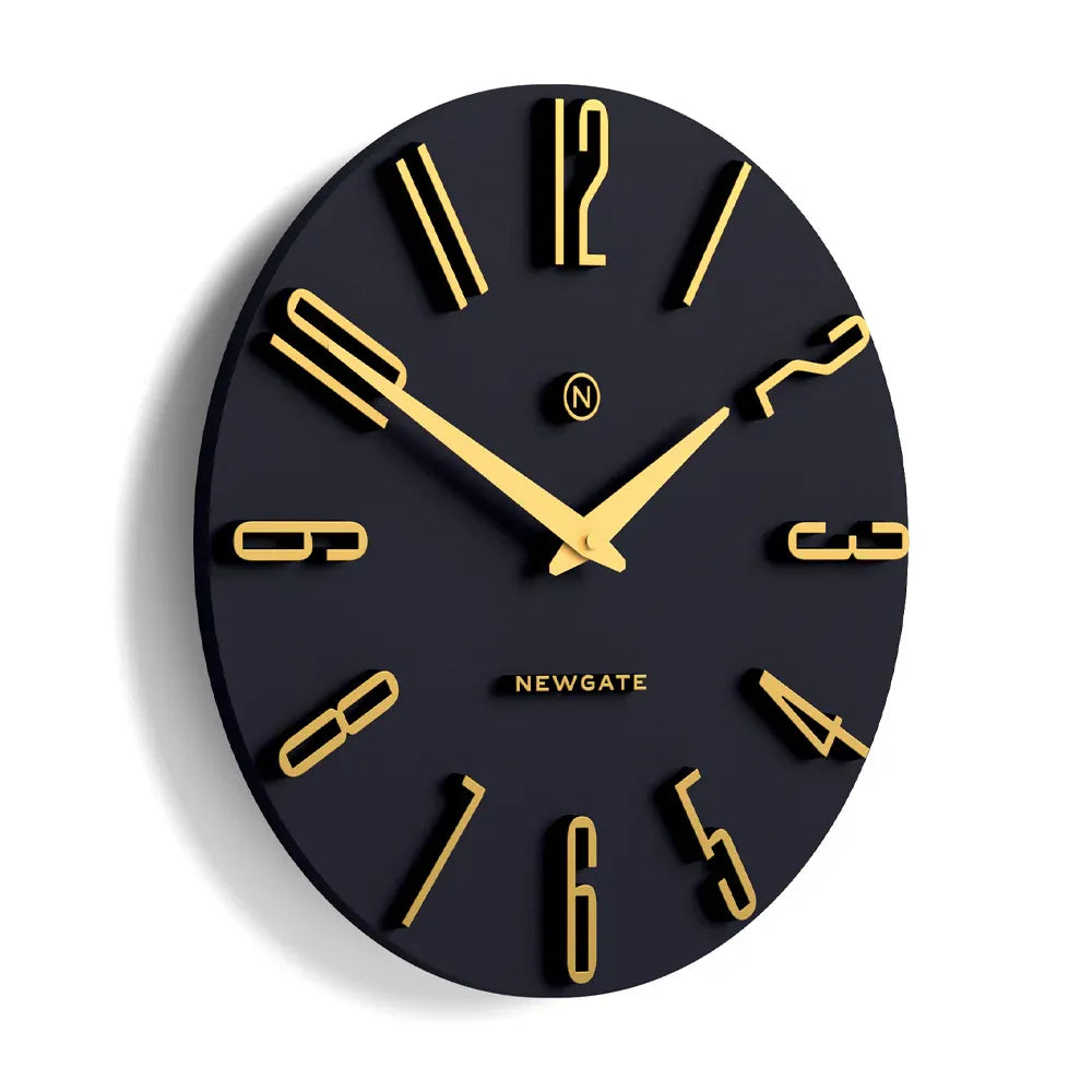 Newgate Empire State Wall Clock-Petrol Blue