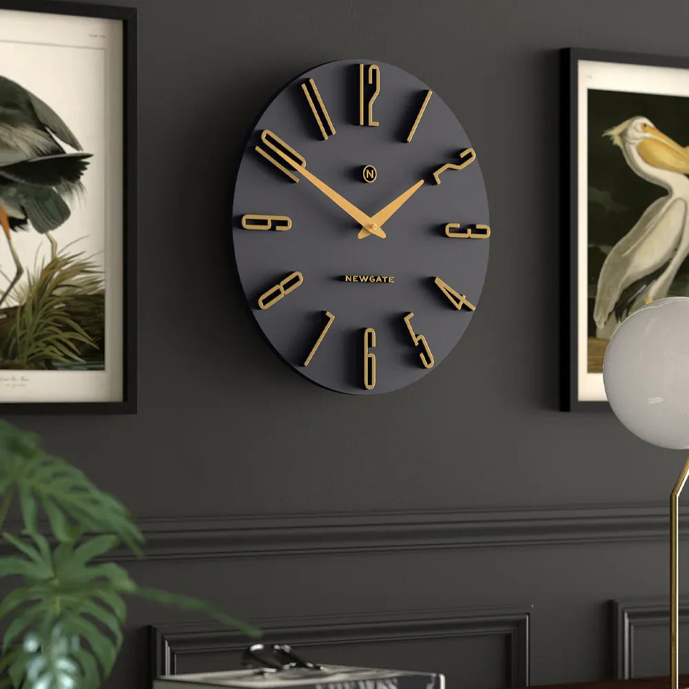 Newgate Empire State Wall Clock-Petrol Blue