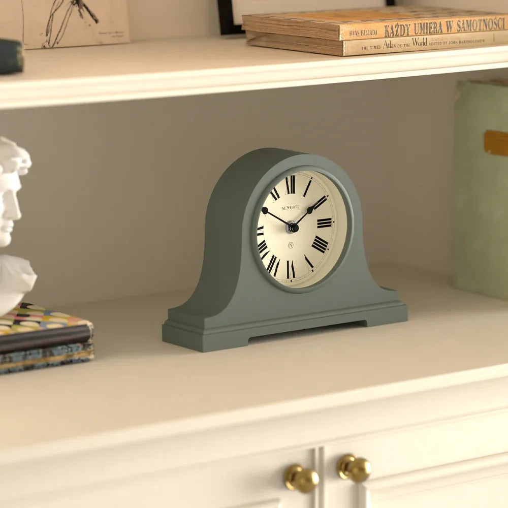 Newgate Broadway Mantel Clock-Asparagus Green
