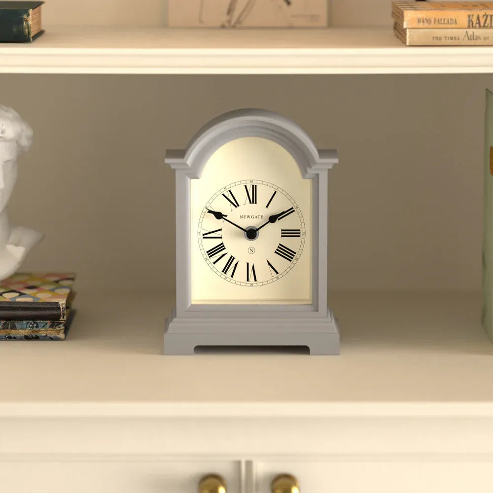 Newgate Fillmore Mantel Clock-Clockwork Grey