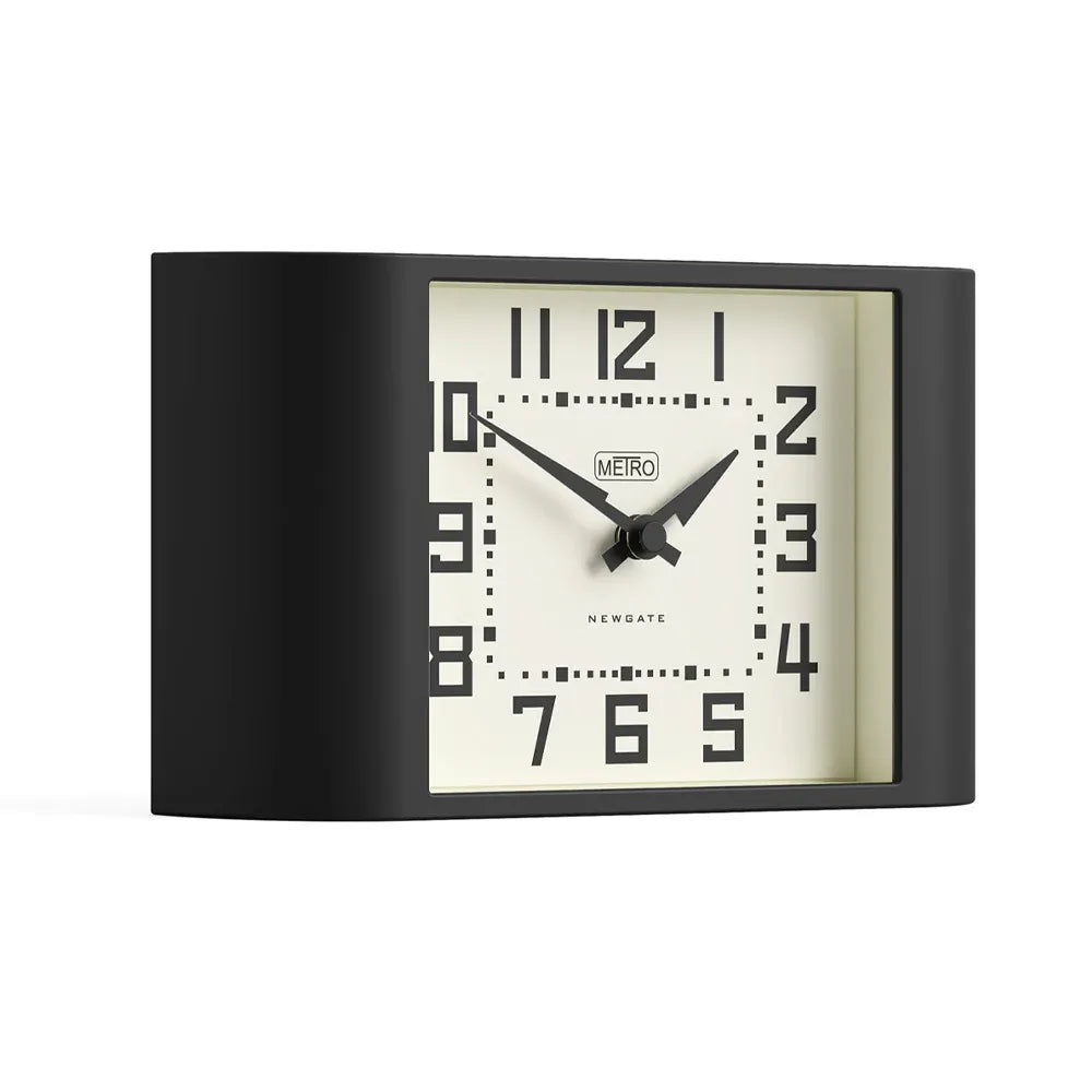 Newgate Mini Metro Mantel Clock-Black