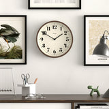 Newgate Number Four Theatre Wall Clock-Faux Dark Wood