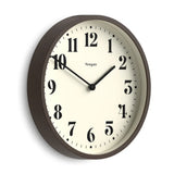Newgate Number Four Theatre Wall Clock-Faux Dark Wood