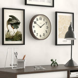 Newgate Number Four Theatre Wall Clock-Faux Dark Wood
