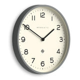 Newgate Number Two Echo Wall Clock-Posh Grey