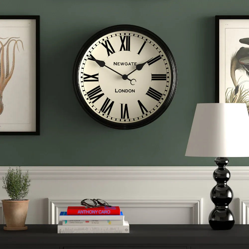 Newgate Spitalfields Wall Clock-Black