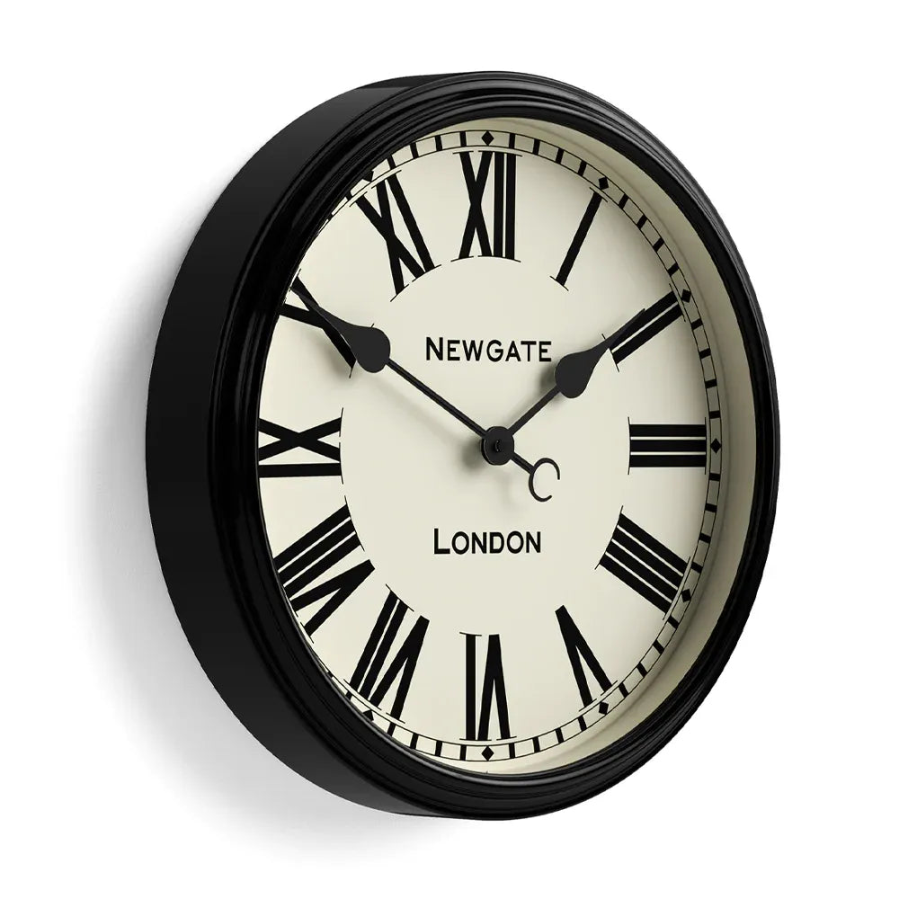 Newgate Spitalfields Wall Clock-Black