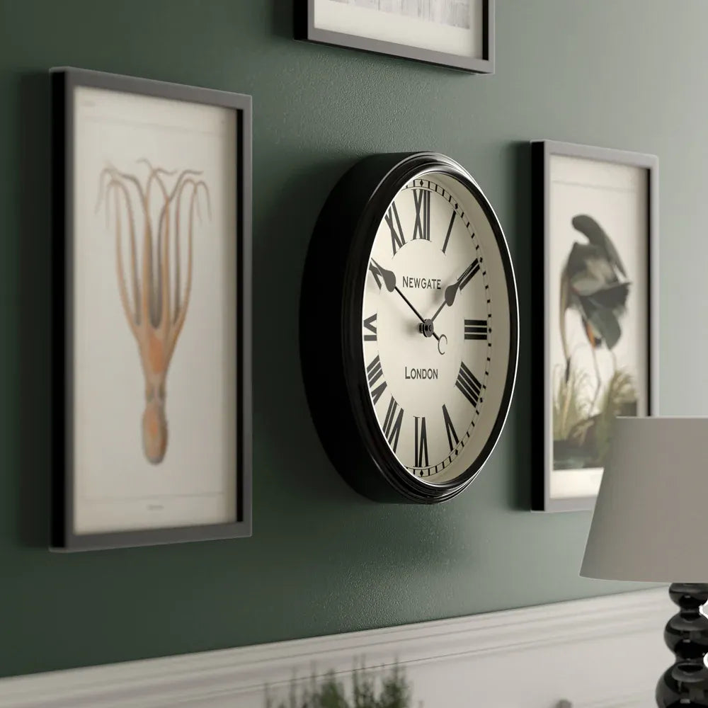 Newgate Spitalfields Wall Clock-Black