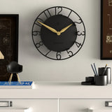 Newgate Time Traveller Wall Clock-Black