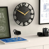 Newgate Time Traveller Wall Clock-Black