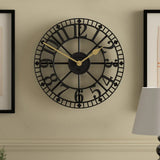 Newgate Warehouse Wall Clock-Black