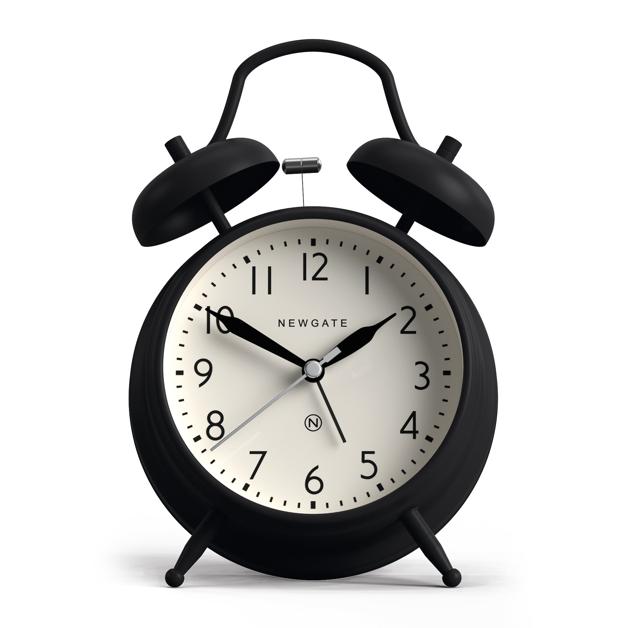 Clocks: Newgate New Covent Garden Alarm Matte Black