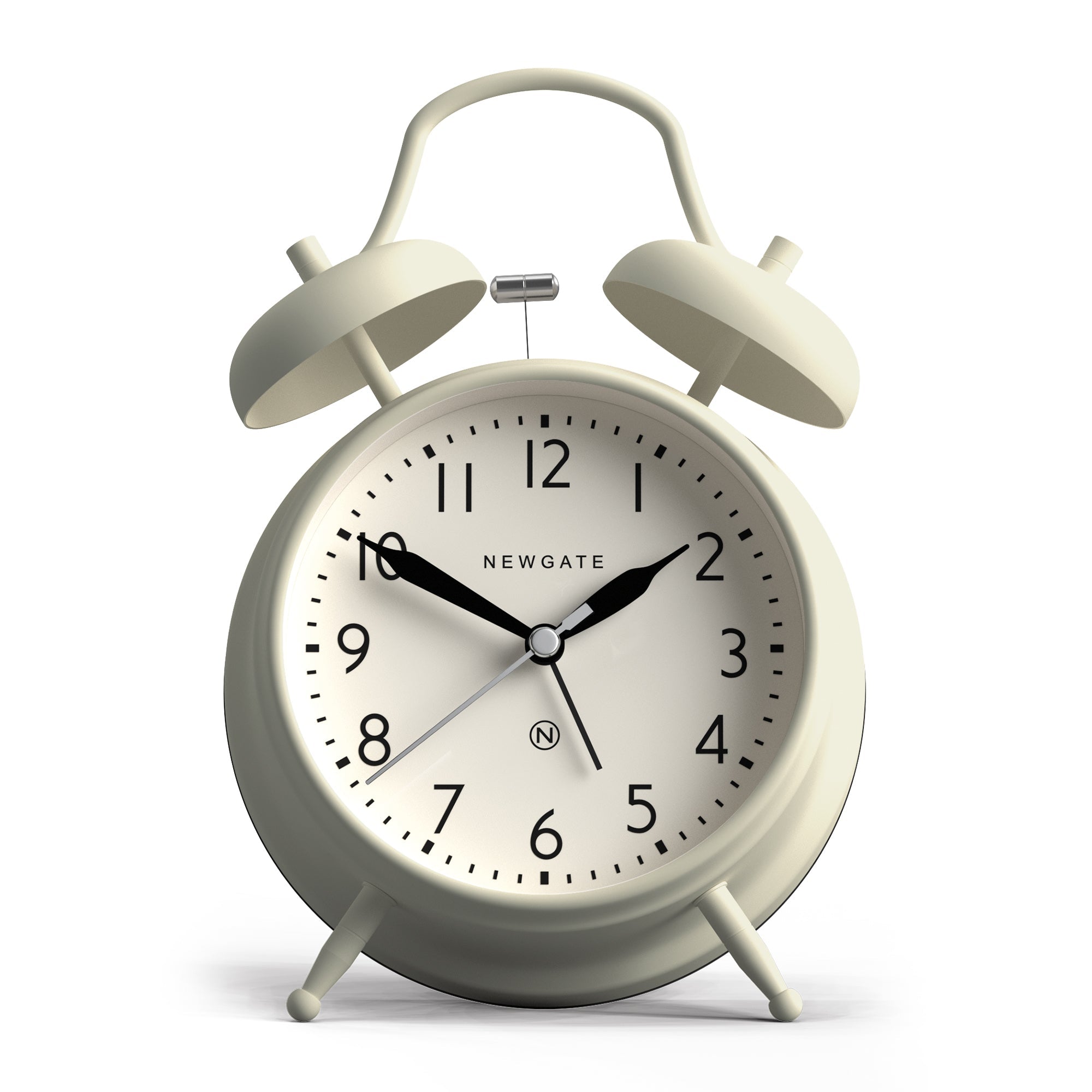 Clocks: Newgate New Covent Garden Alarm Linen White