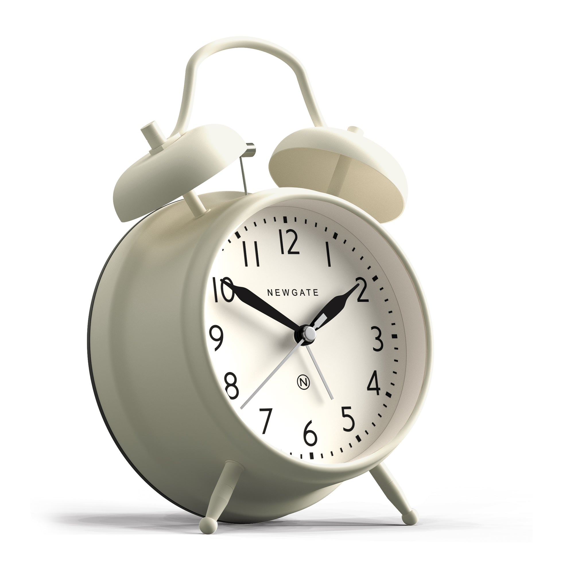 Clocks: Newgate New Covent Garden Alarm Linen White