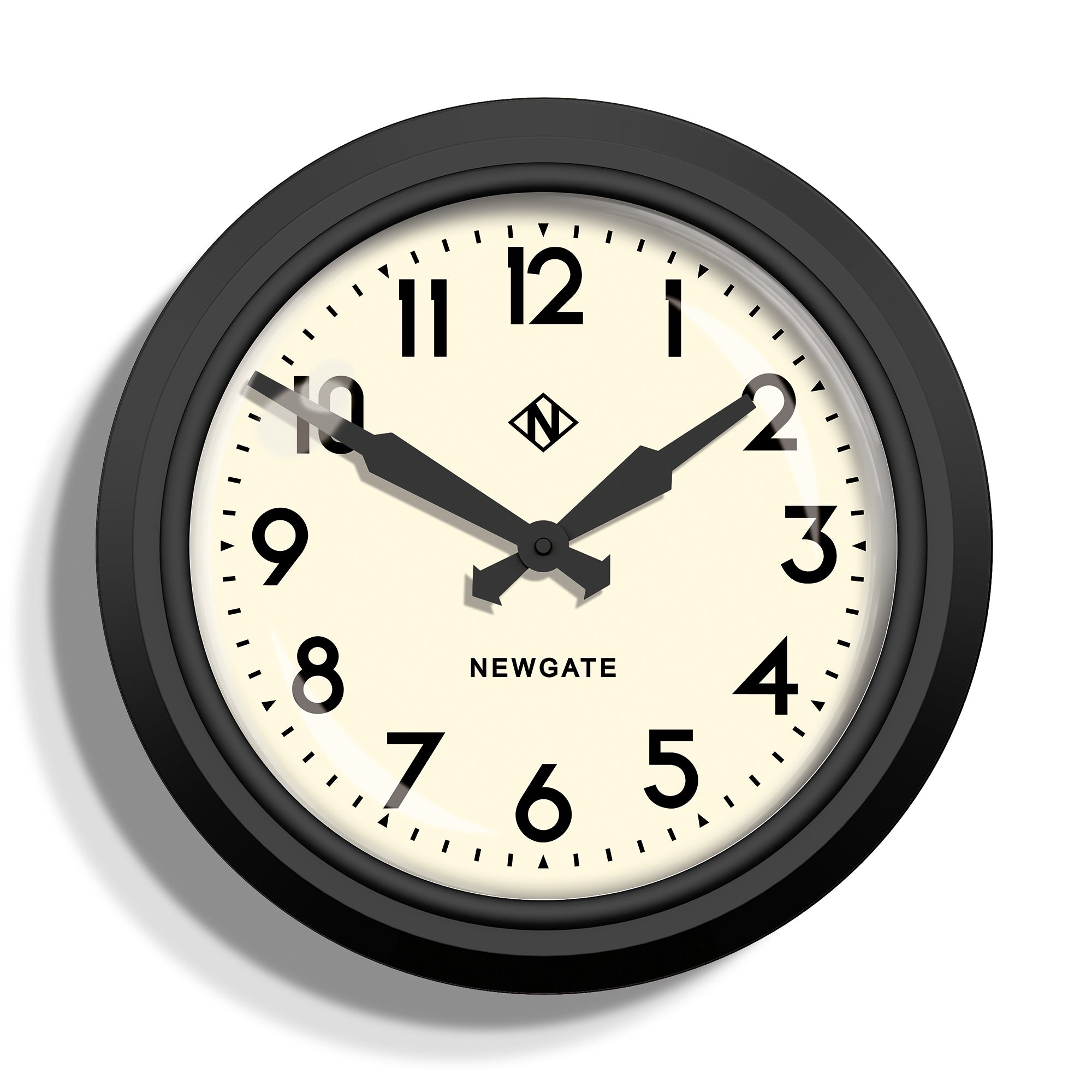 Clocks: Newgate 50S Electric Clock Black