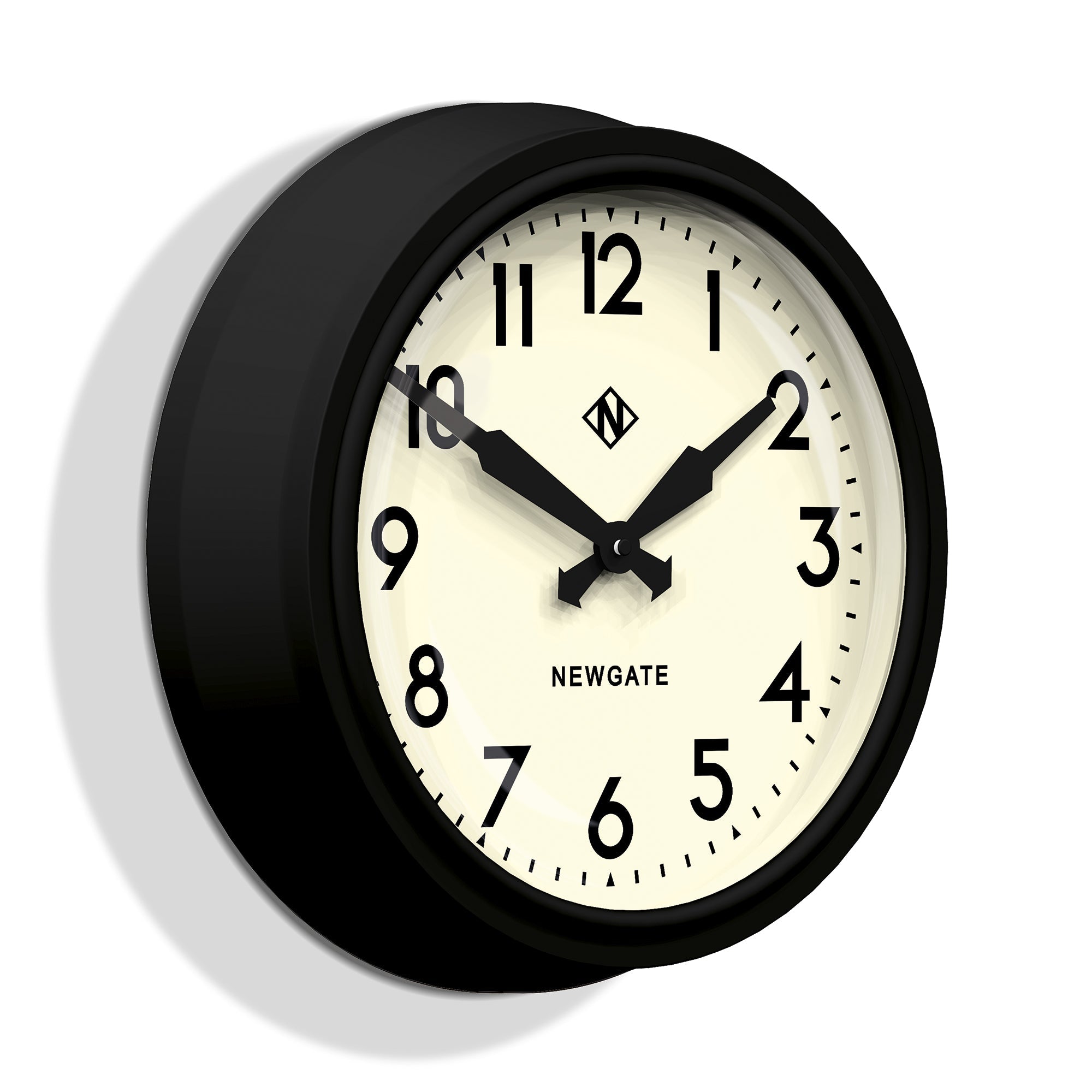 Clocks: Newgate 50S Electric Clock Black