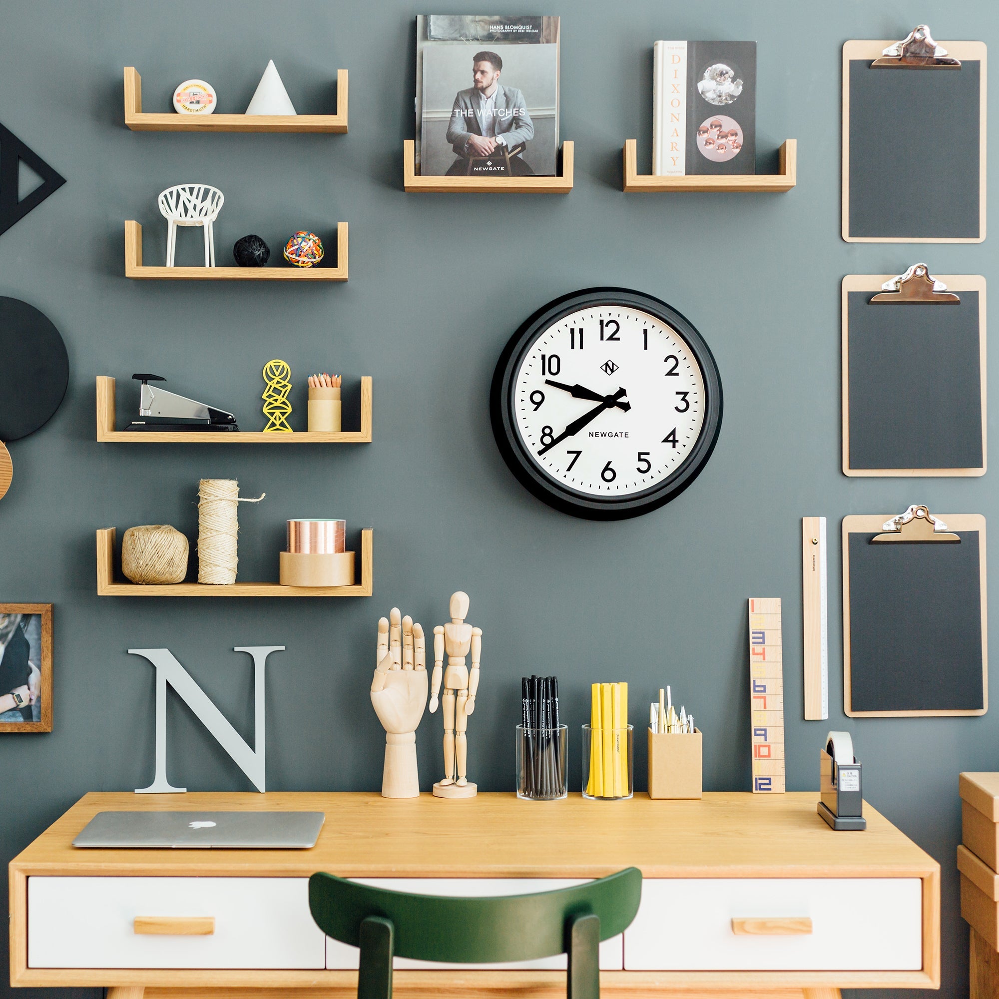 Clocks: Newgate 50S Electric Clock Black