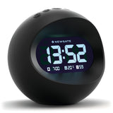 Clocks: Newgate Centre Of The Earth Lcd Alarm Clock Black