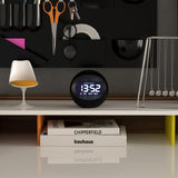 Clocks: Newgate Centre Of The Earth Lcd Alarm Clock Black