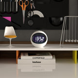 Clocks: Newgate Centre Of The Earth Lcd Alarm Clock White