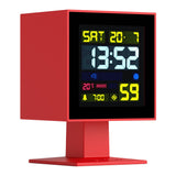 Clocks: Newgate Monolith Lcd Alarm Clock Fire Engine Red