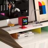 Clocks: Newgate Monolith Lcd Alarm Clock Fire Engine Red