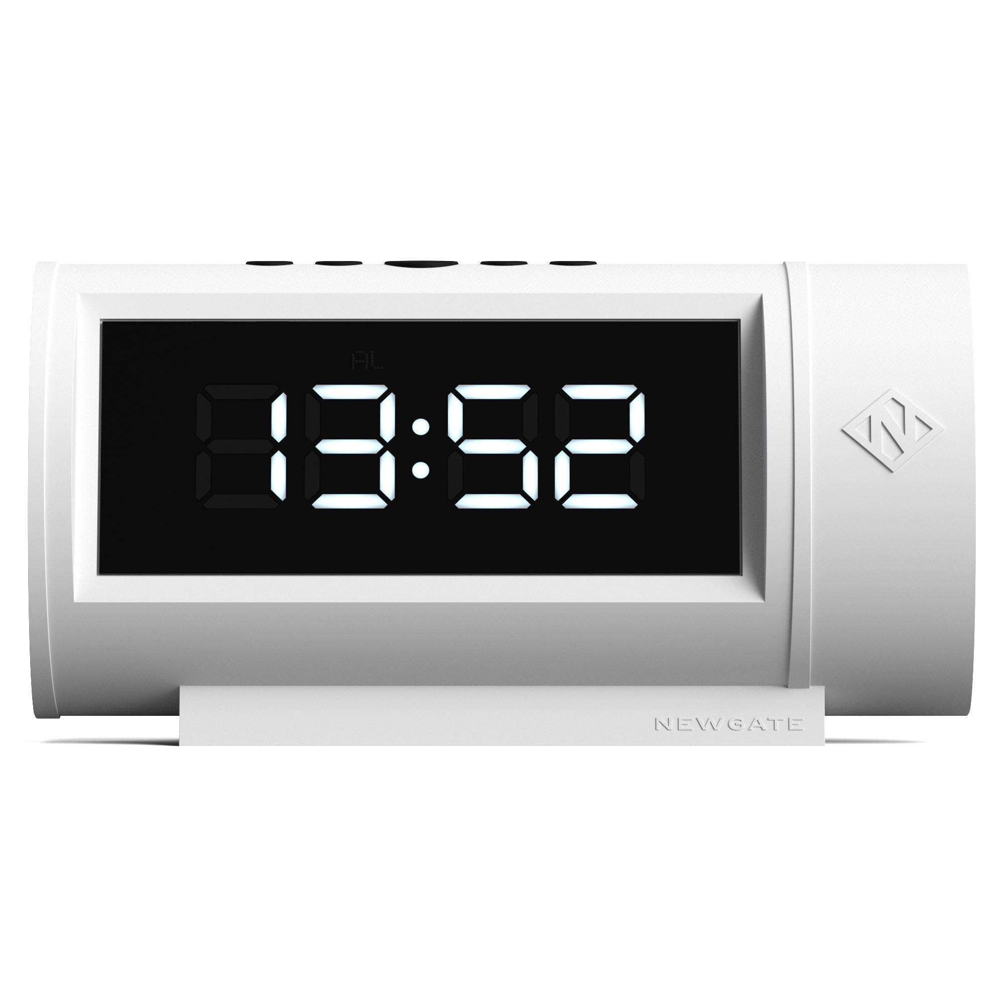 Clocks: Newgate Pil Led Alarm Clock White