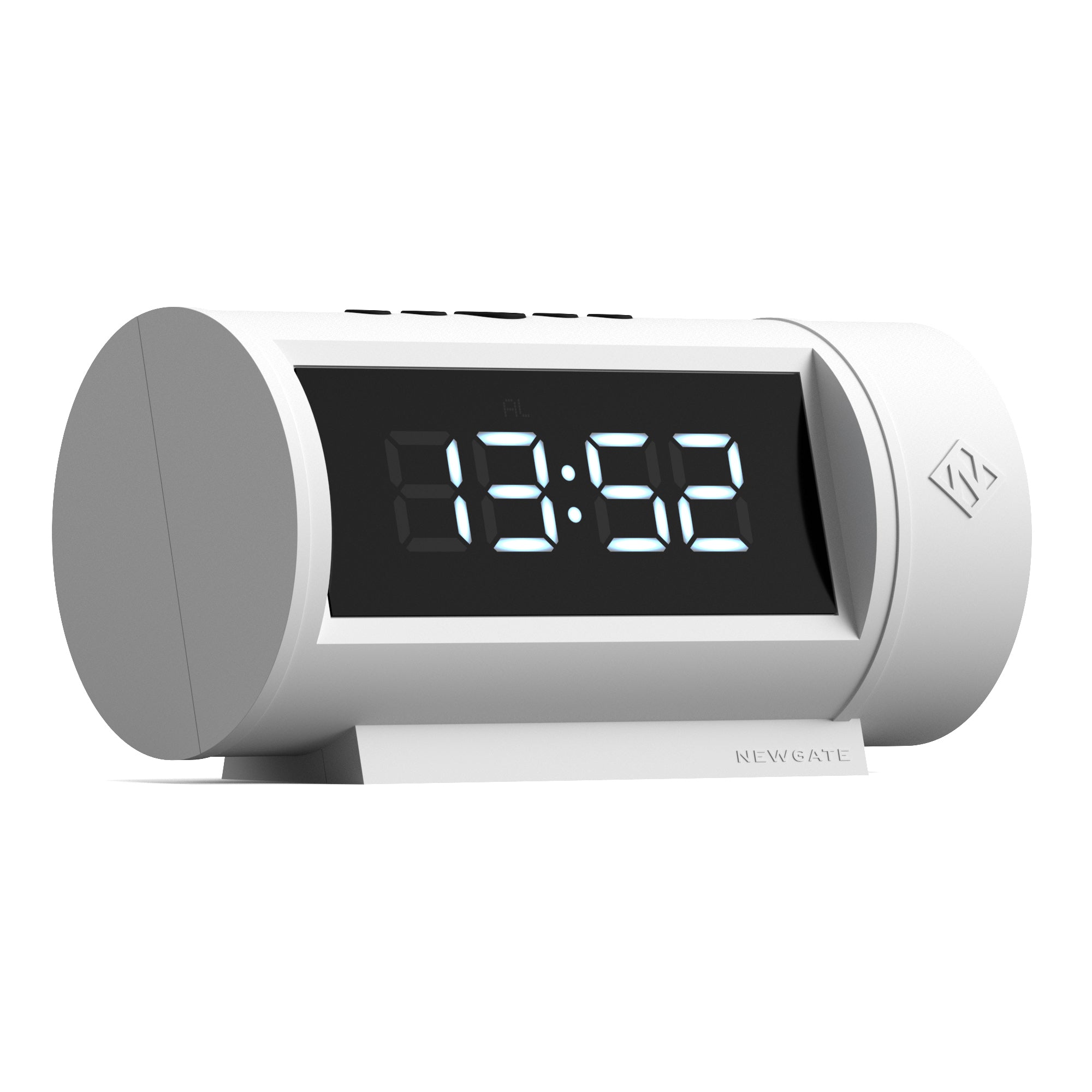 Clocks: Newgate Pil Led Alarm Clock White