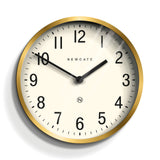 Clocks: Newgate Master Edwards Clock Radial Brass