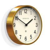 Clocks: Newgate Master Edwards Clock Radial Brass