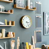 Clocks: Newgate Master Edwards Clock Radial Brass