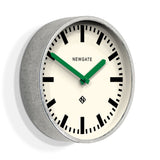 Clocks: Newgate Luggage Wall Clock Galvanised Green Hands