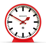Clocks: Newgate Railway Mantel Clock Fire Engine Red