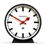 Clocks: Newgate Railway Mantel Clock Cave Black