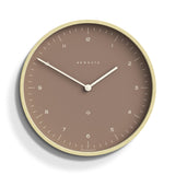 Clocks: Newgate Mr Clarke Clock Pale Wood Burnt Sienna 140