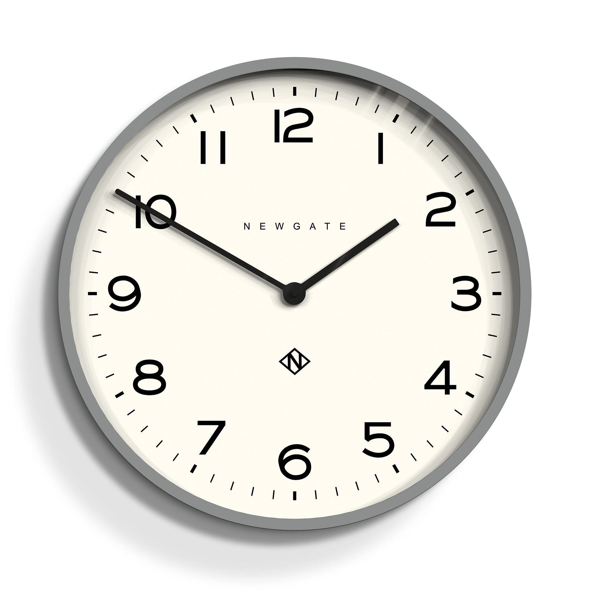 Clocks: Newgate Number One Clock Echo Posh Grey